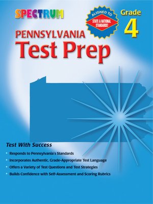 cover image of Pennsylvania Test Prep, Grade 4